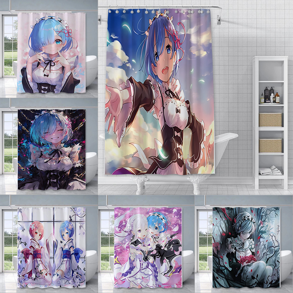 Zero Esports Gaming Gear - Shower Curtain Waterproof Polyester Fabric Paint
