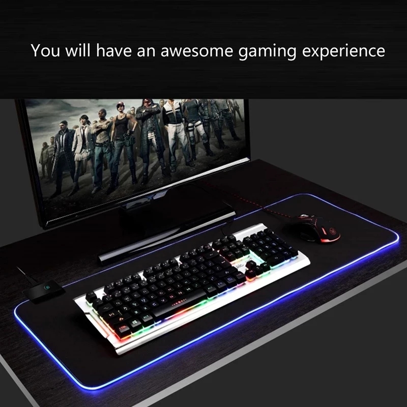 LED Light Mousepad RGB Keyboar - Esports Gaming Table recension och pris