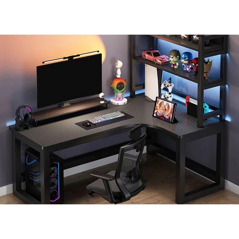 Adjustable Height L Shaped Cor - Esports Gaming Table recension och pris